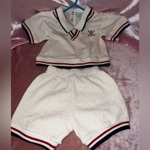 Vintage small steps boys 2 piece set